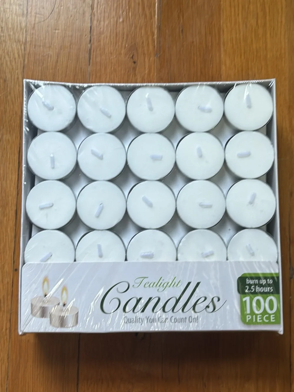 Tealight Candles 100-Pack - White